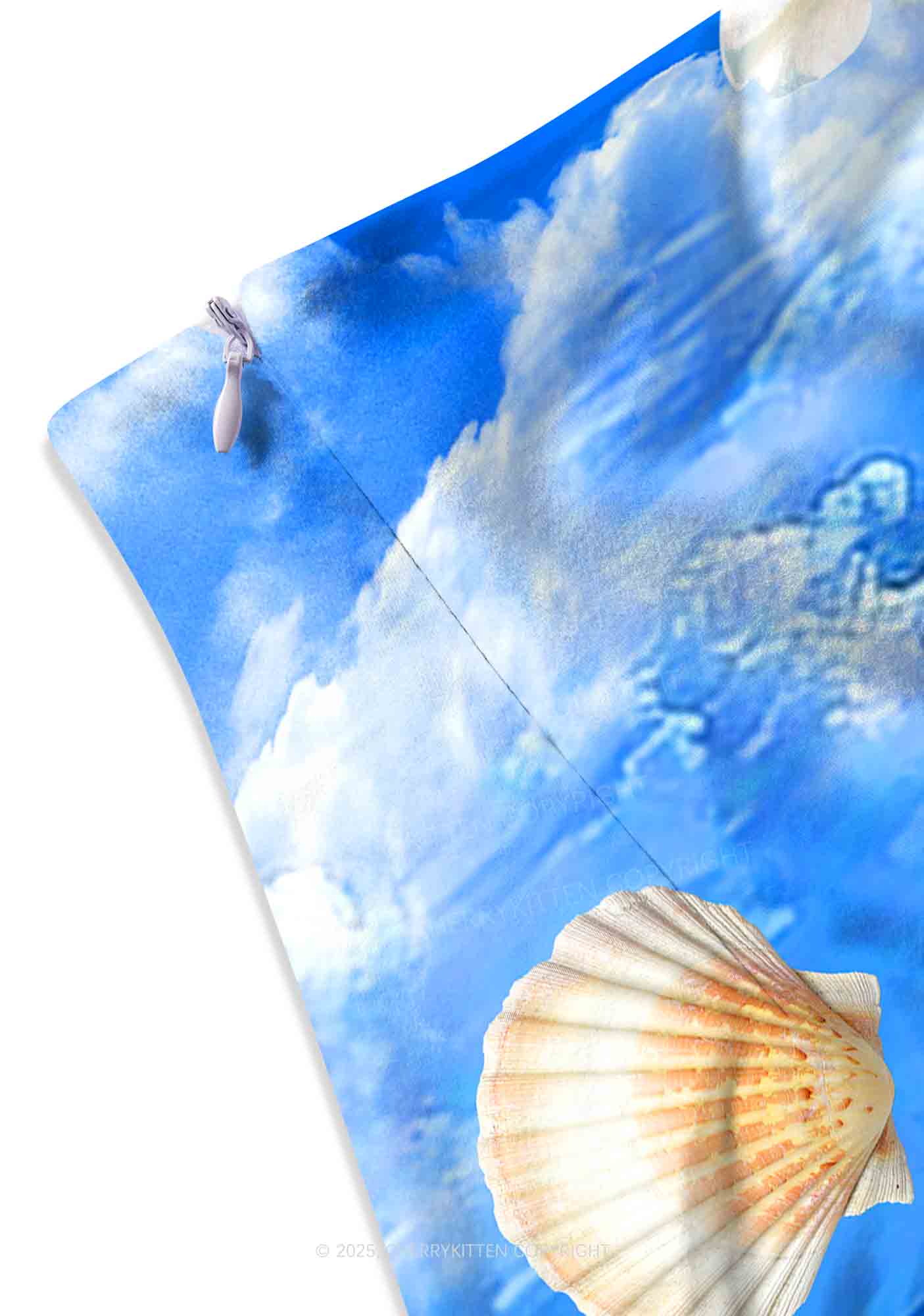 Sea Treasures Y2K Print Mini Skirt Cherrykitten