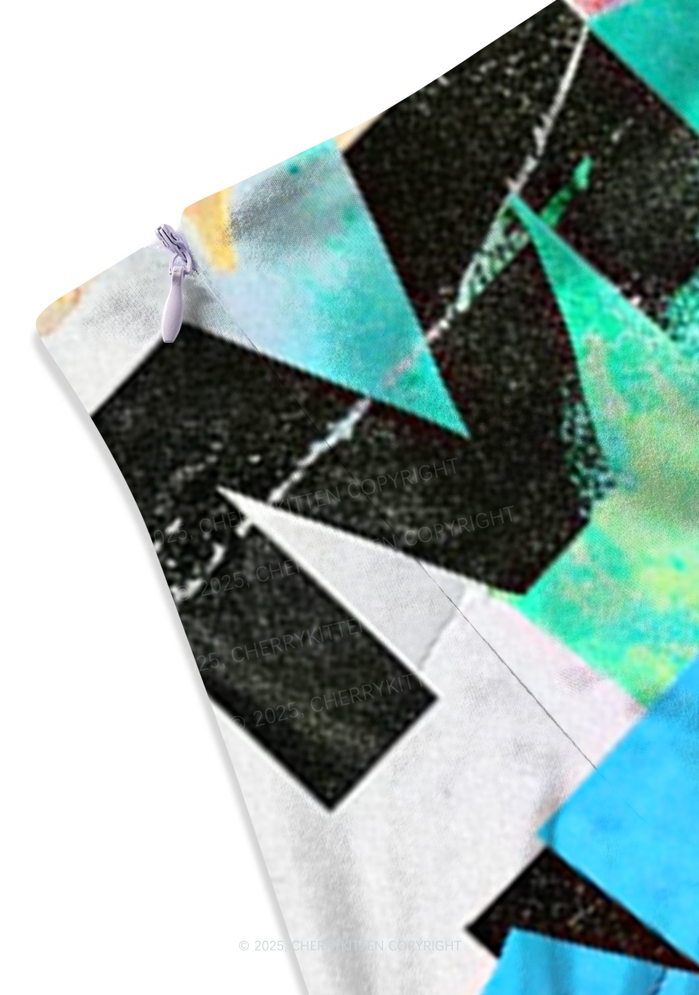 Neon DJ Mouse Y2K Print Mini Skirt Cherrykitten