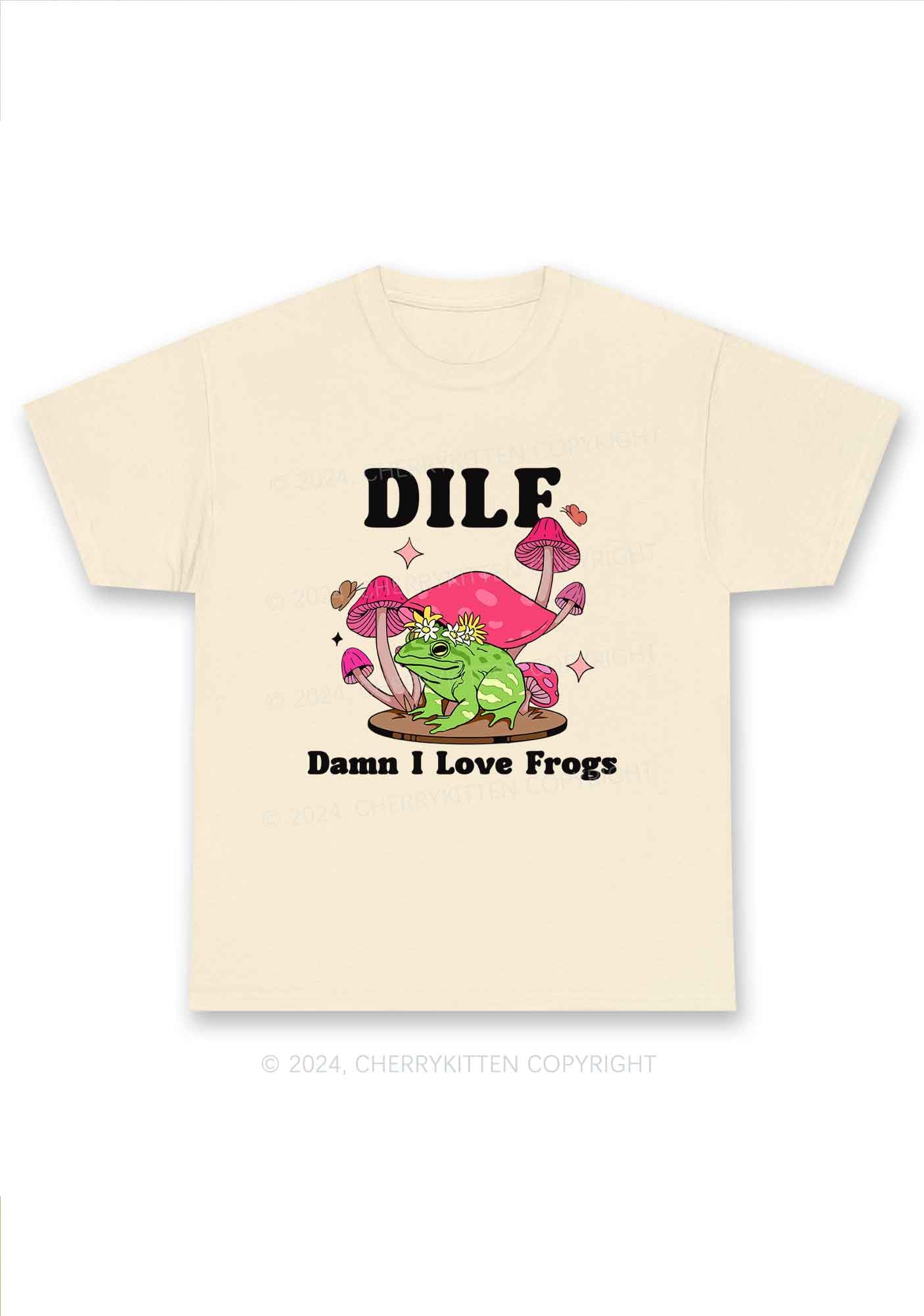 I Love Frogs Y2K Chunky Shirt Cherrykitten