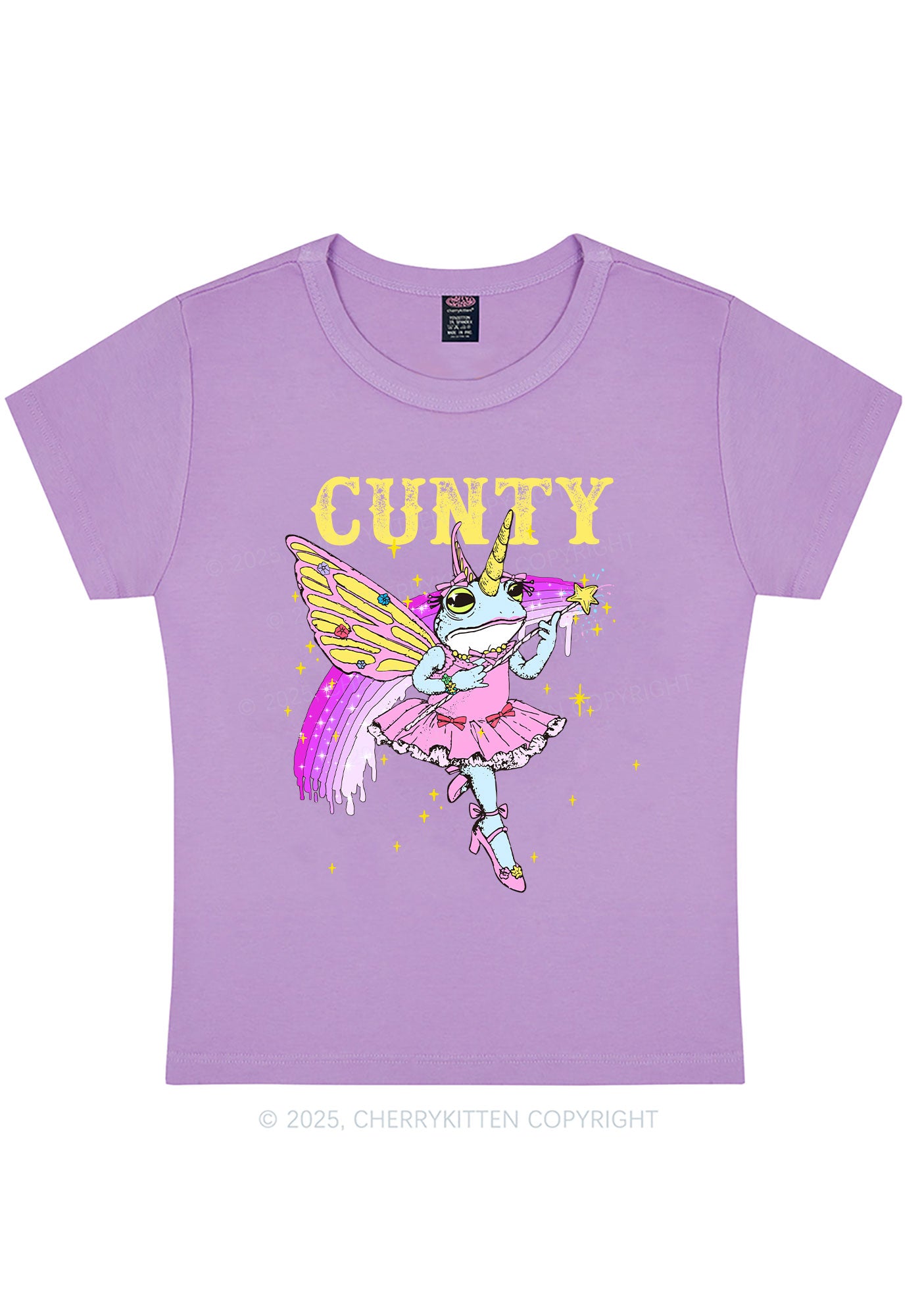 Cxxty Fairy Frog Y2K Baby Tee Cherrykitten