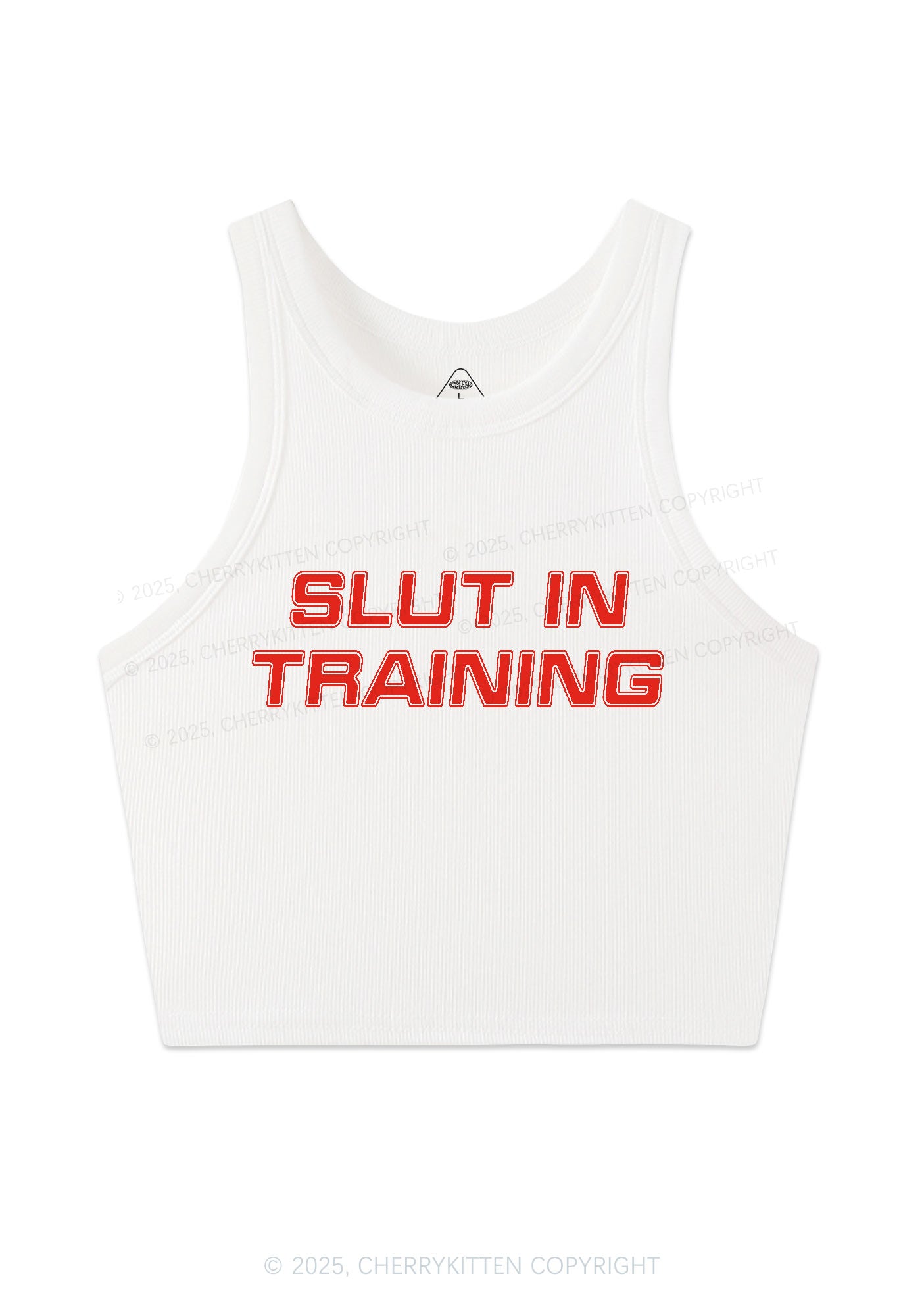 Slxt In Training Y2K Crop Tank Top Cherrykitten