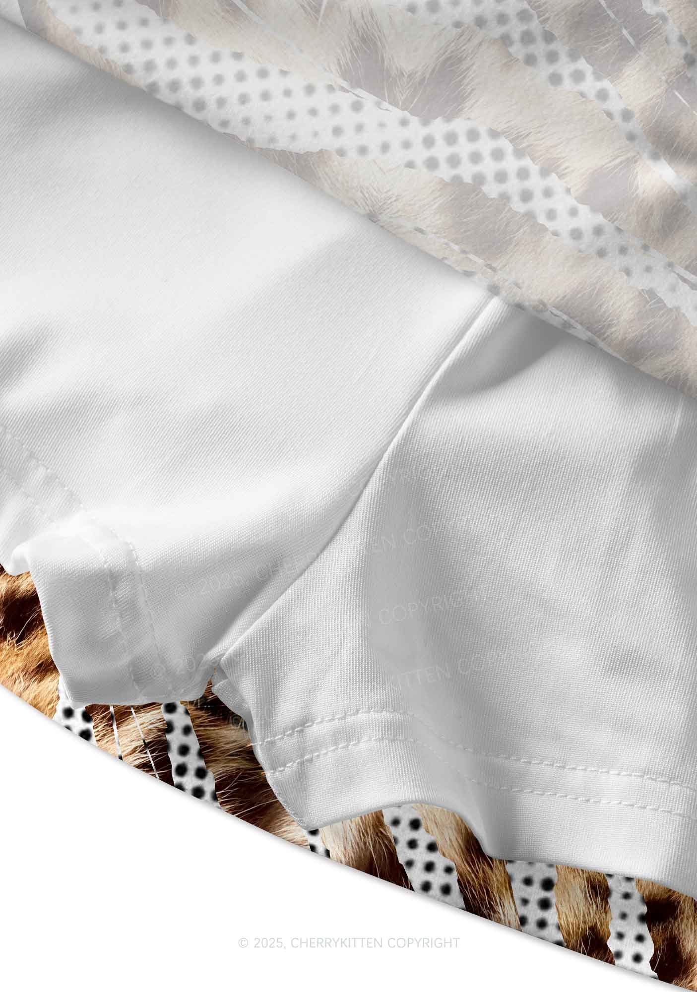 Wild Dots Y2K Print Mini Skirt Cherrykitten
