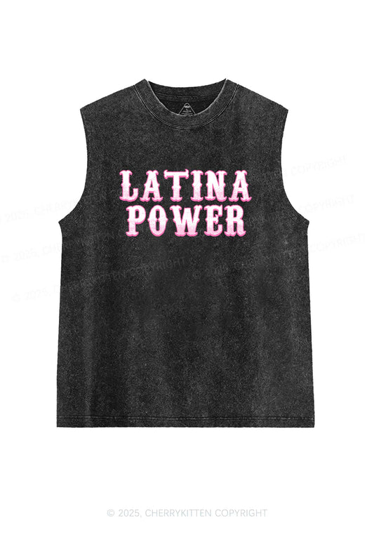 Latina Power Y2K Washed Tank Cherrykitten