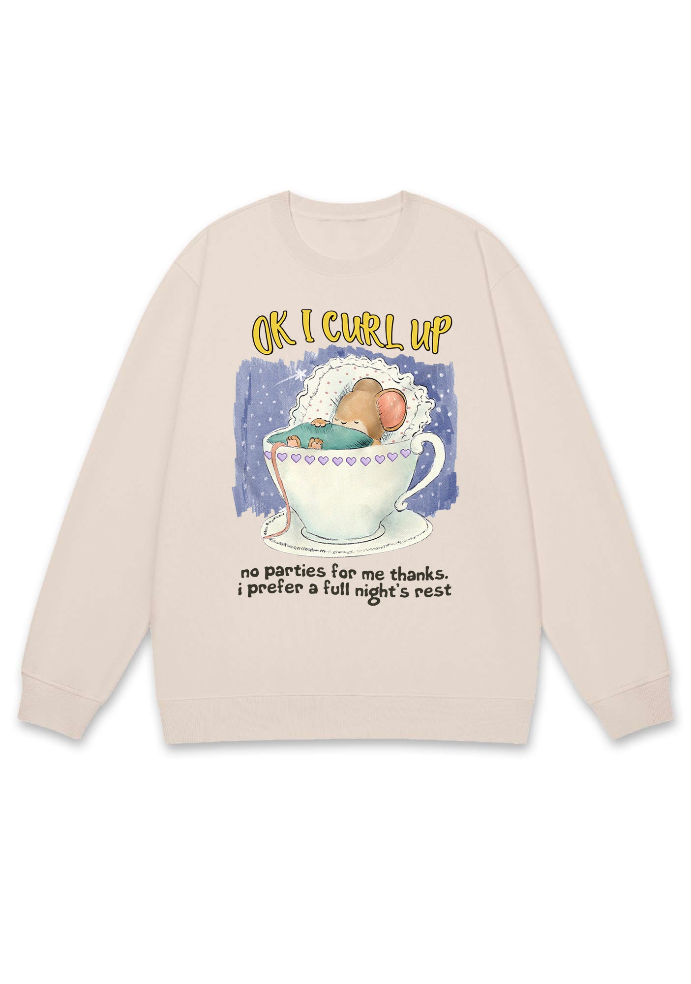 No Parties For Me Thanks Y2K Sweatshirt
