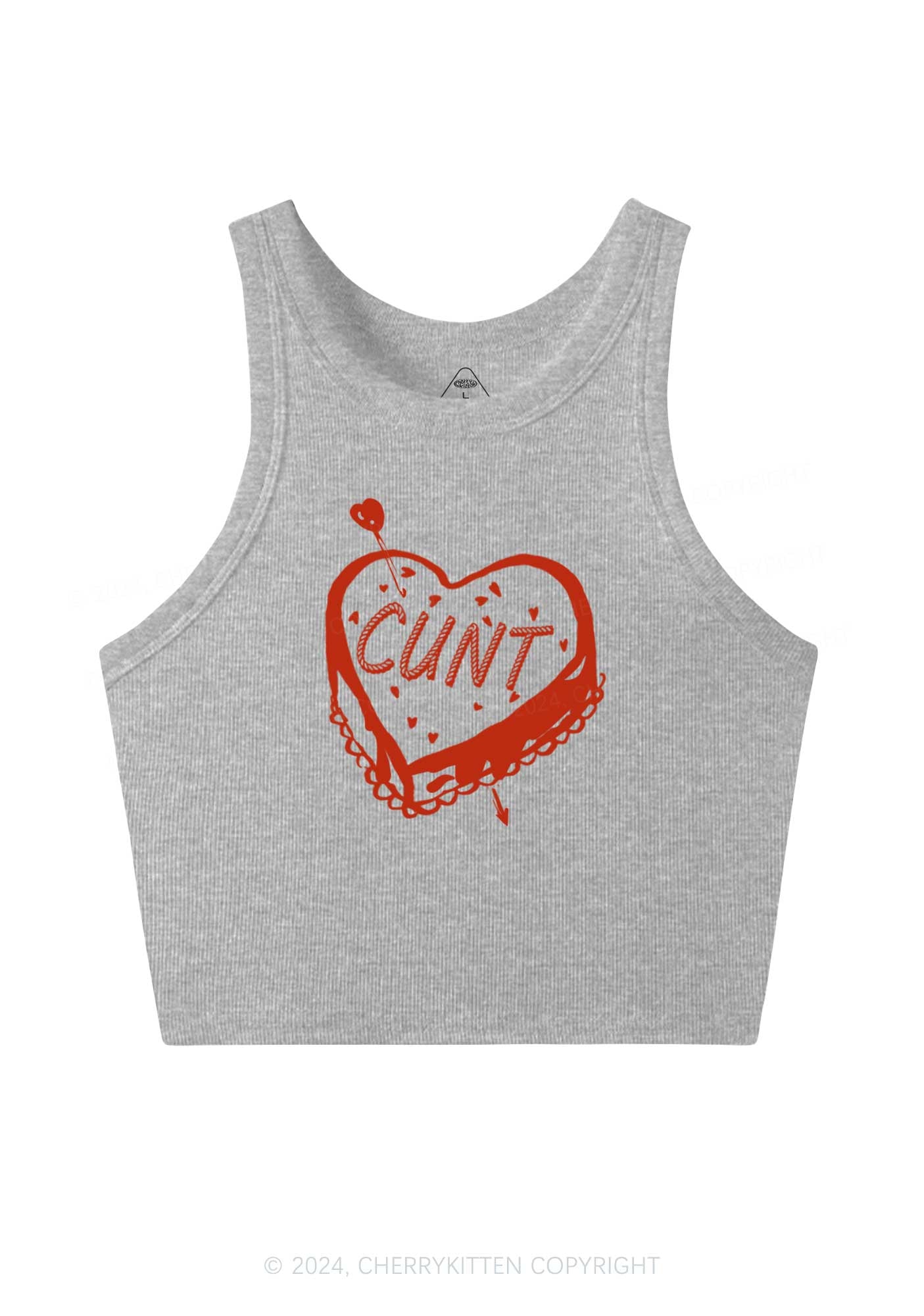 Cxxt Cake Y2K Valentine's Day Crop Tank Top Cherrykitten