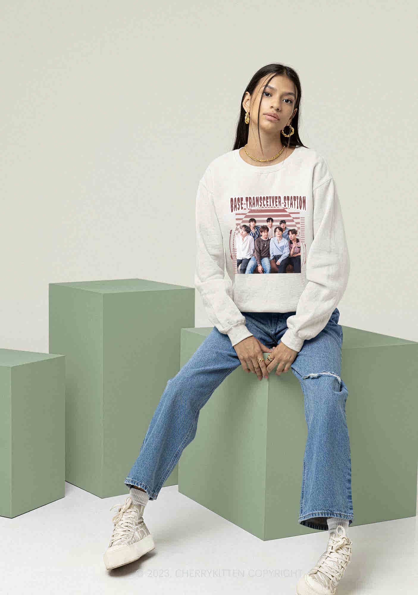 Base Transceiver Station Kpop Y2K Sweatshirt Cherrykitten