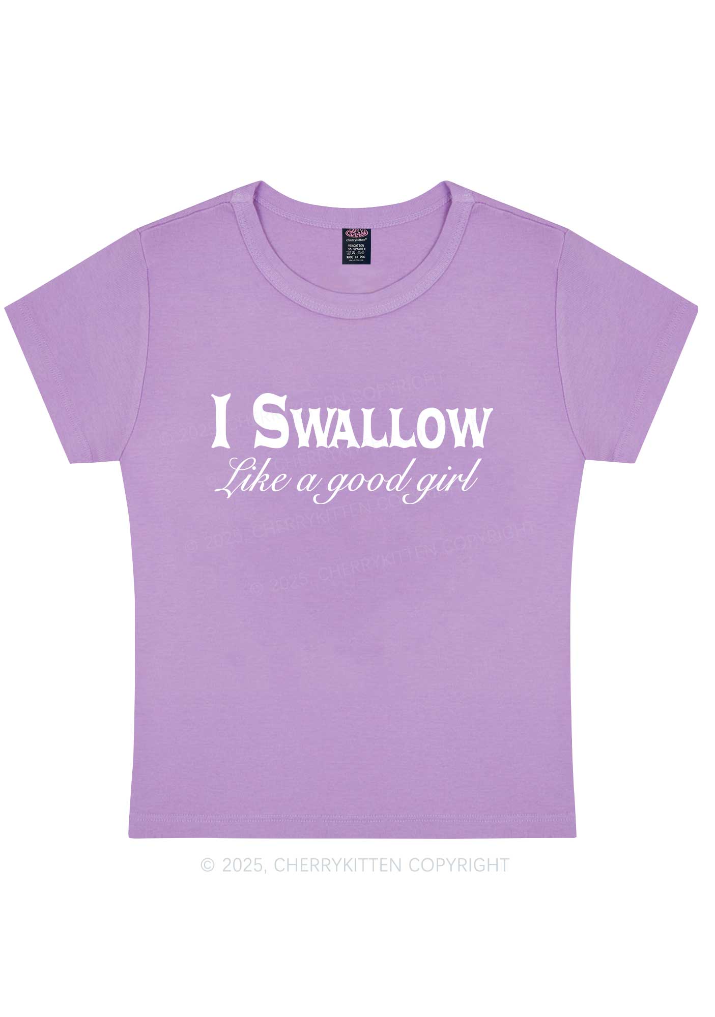 Swallow Like Good Gril Y2K Baby Tee Cherrykitten