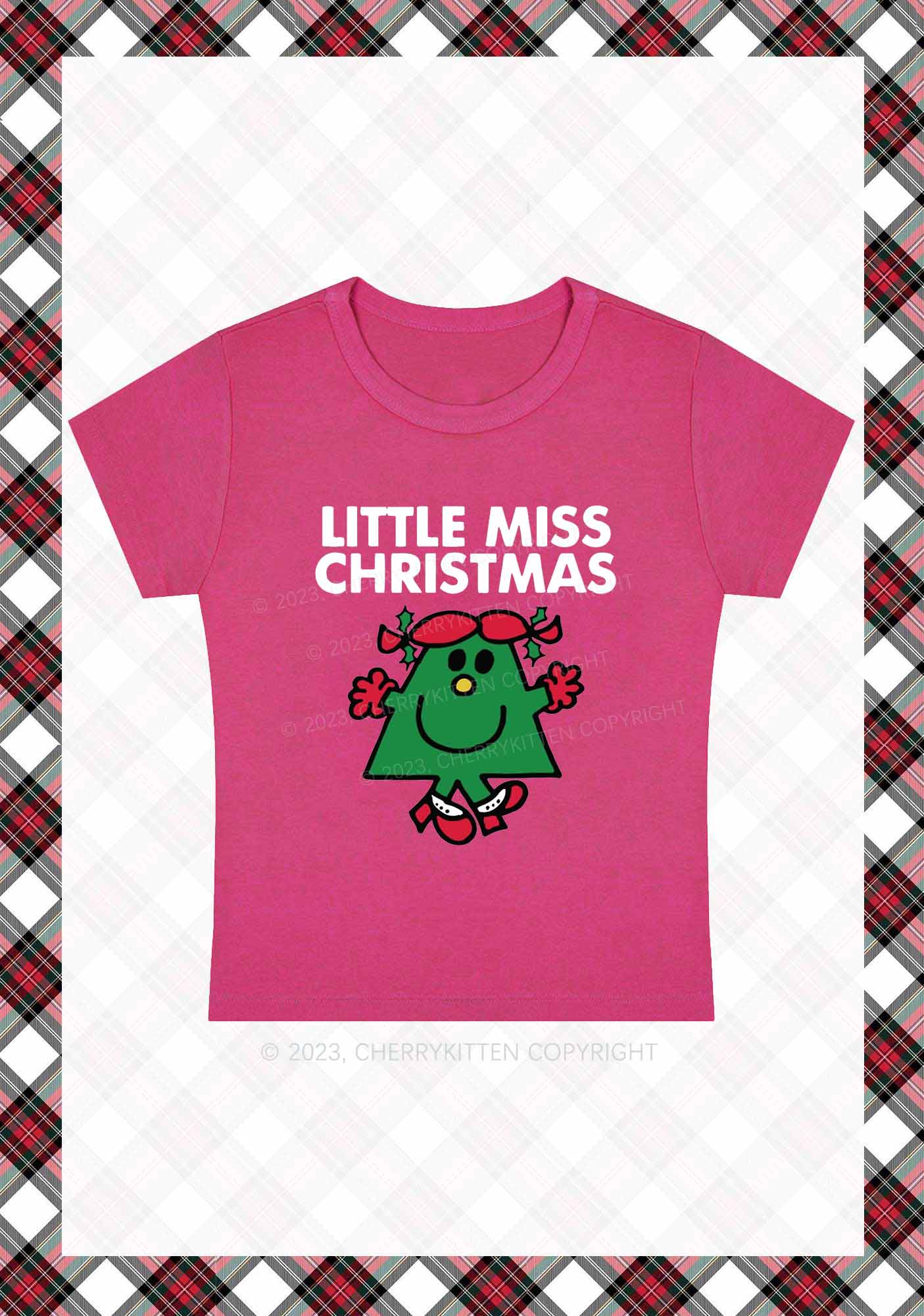 Little Miss Christmas Baby Tee Cherrykitten