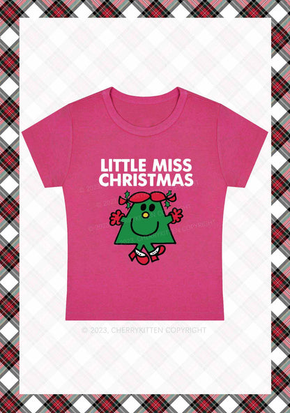 Little Miss Christmas Baby Tee Cherrykitten