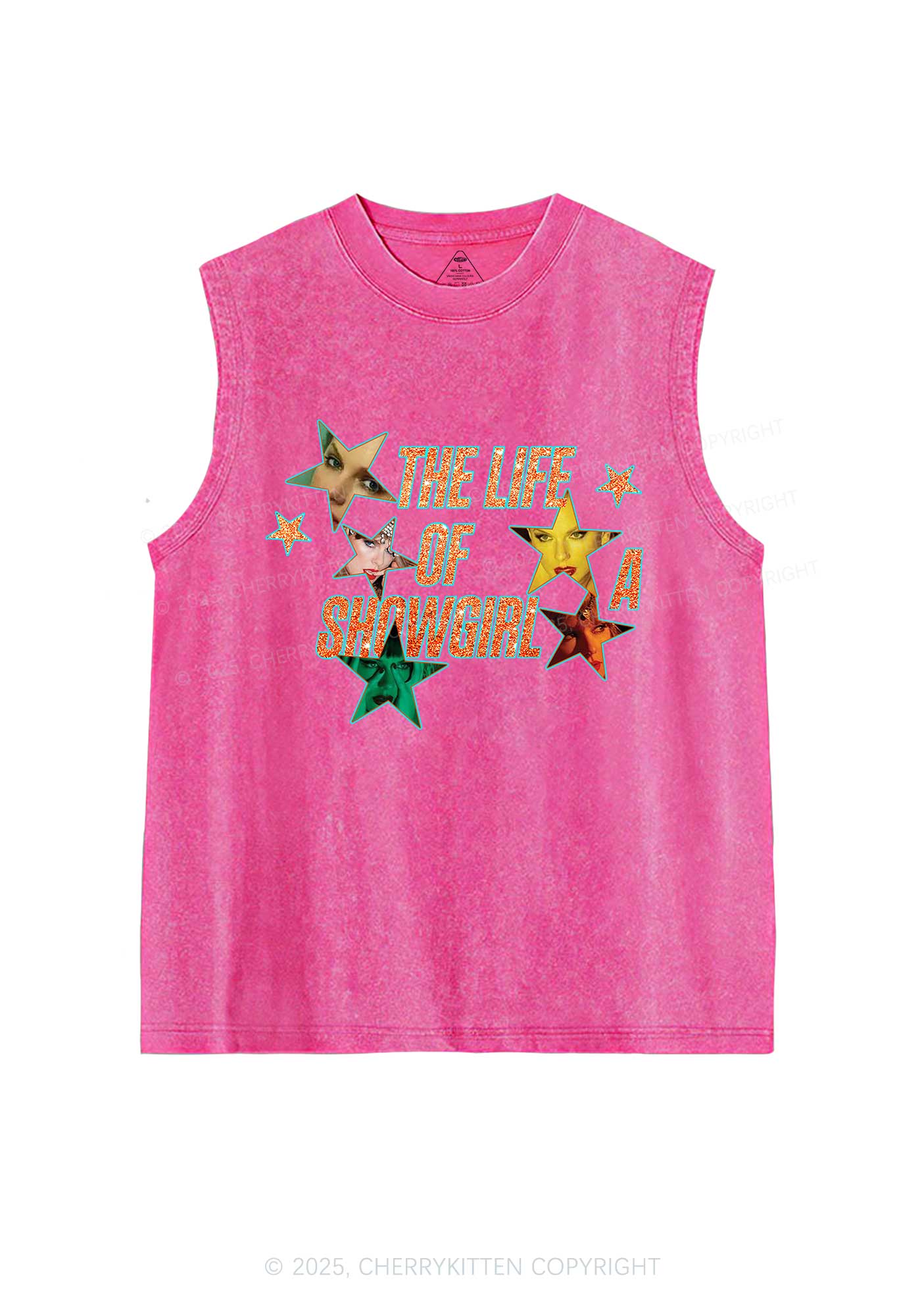 Star TS Photo Y2K Washed Muscle Tank Cherrykitten
