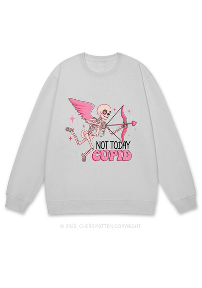 Not Today Cupid Halloween Y2K Sweatshirt Cherrykitten