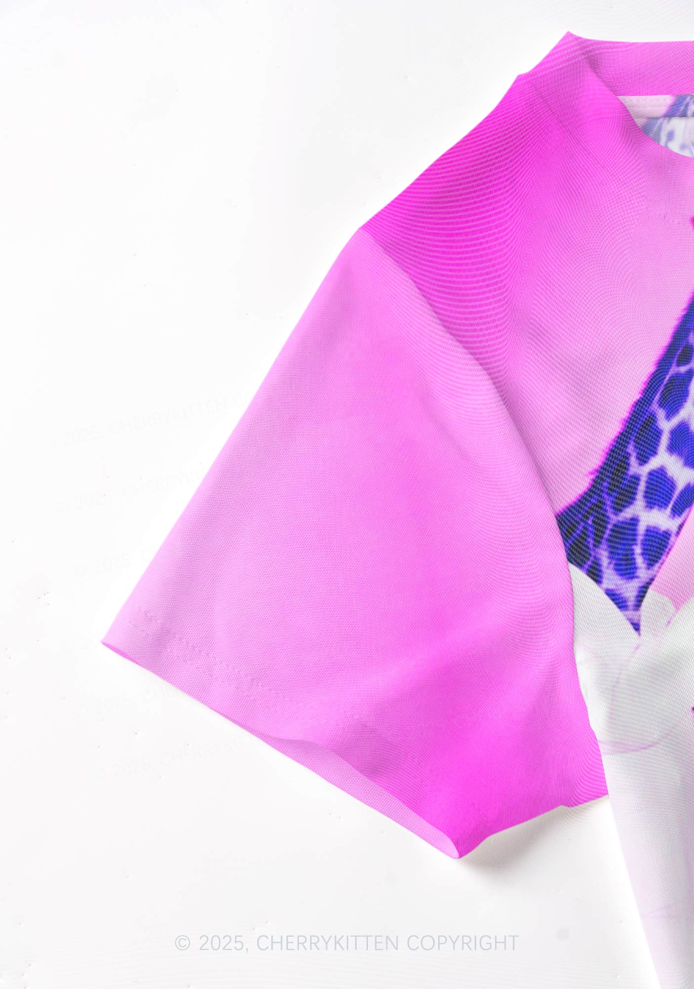 Dr Giraffe Y2K Mesh Crop Top Cherrykitten