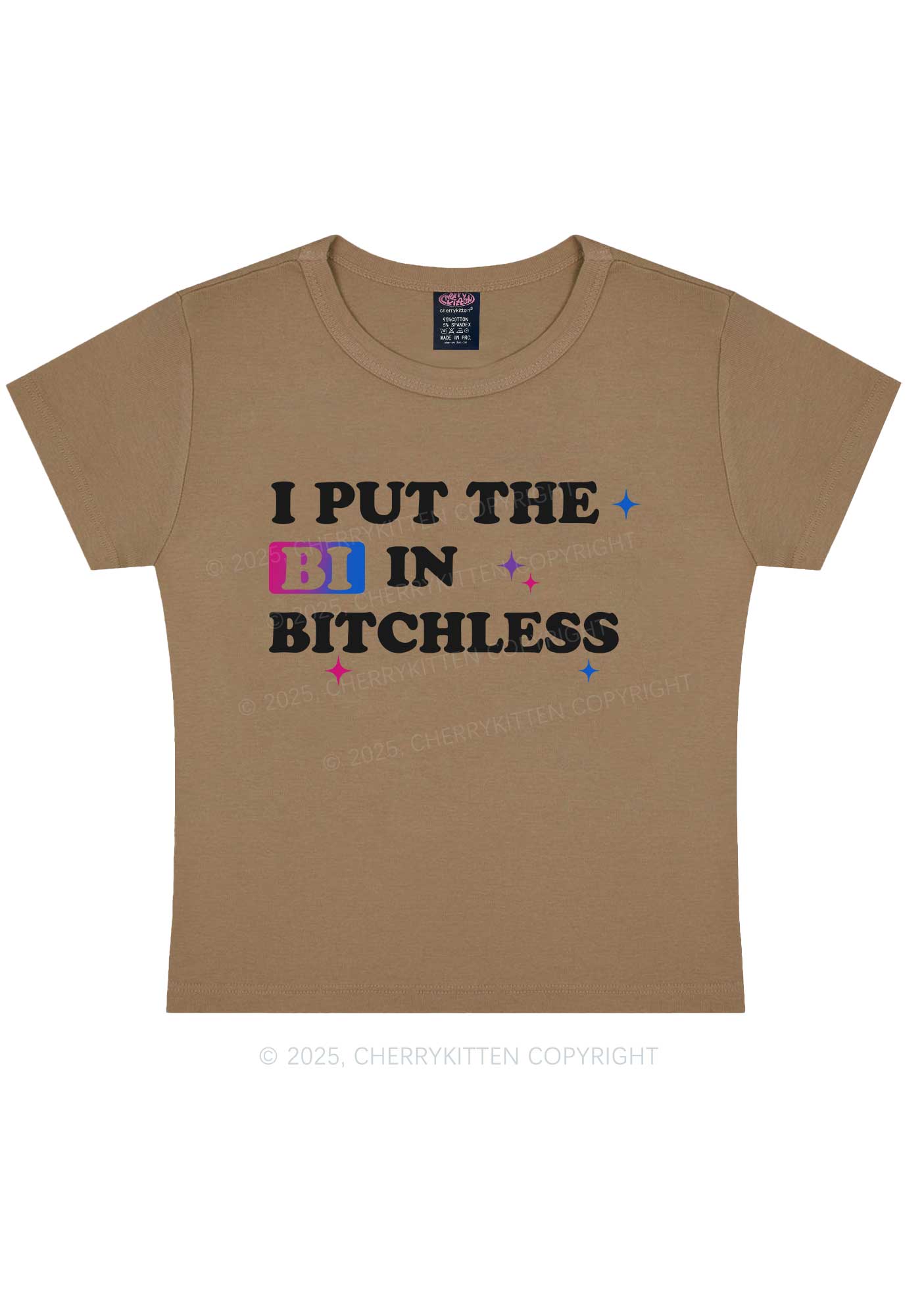 Put BI In Bxxchless Pride Y2K Baby Tee Cherrykitten