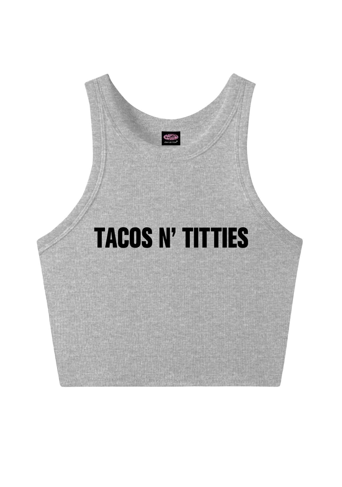 Tacos And Txtties Y2K Crop Tank Top Cherrykitten