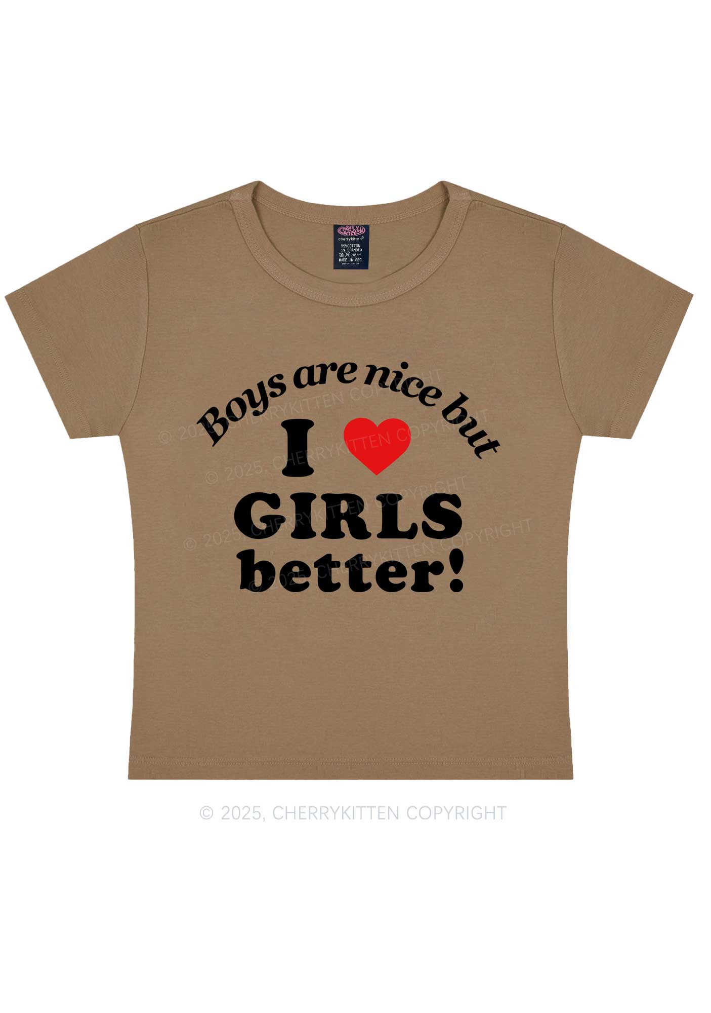 I Love Girls Better Pride Y2K Baby Tee Cherrykitten