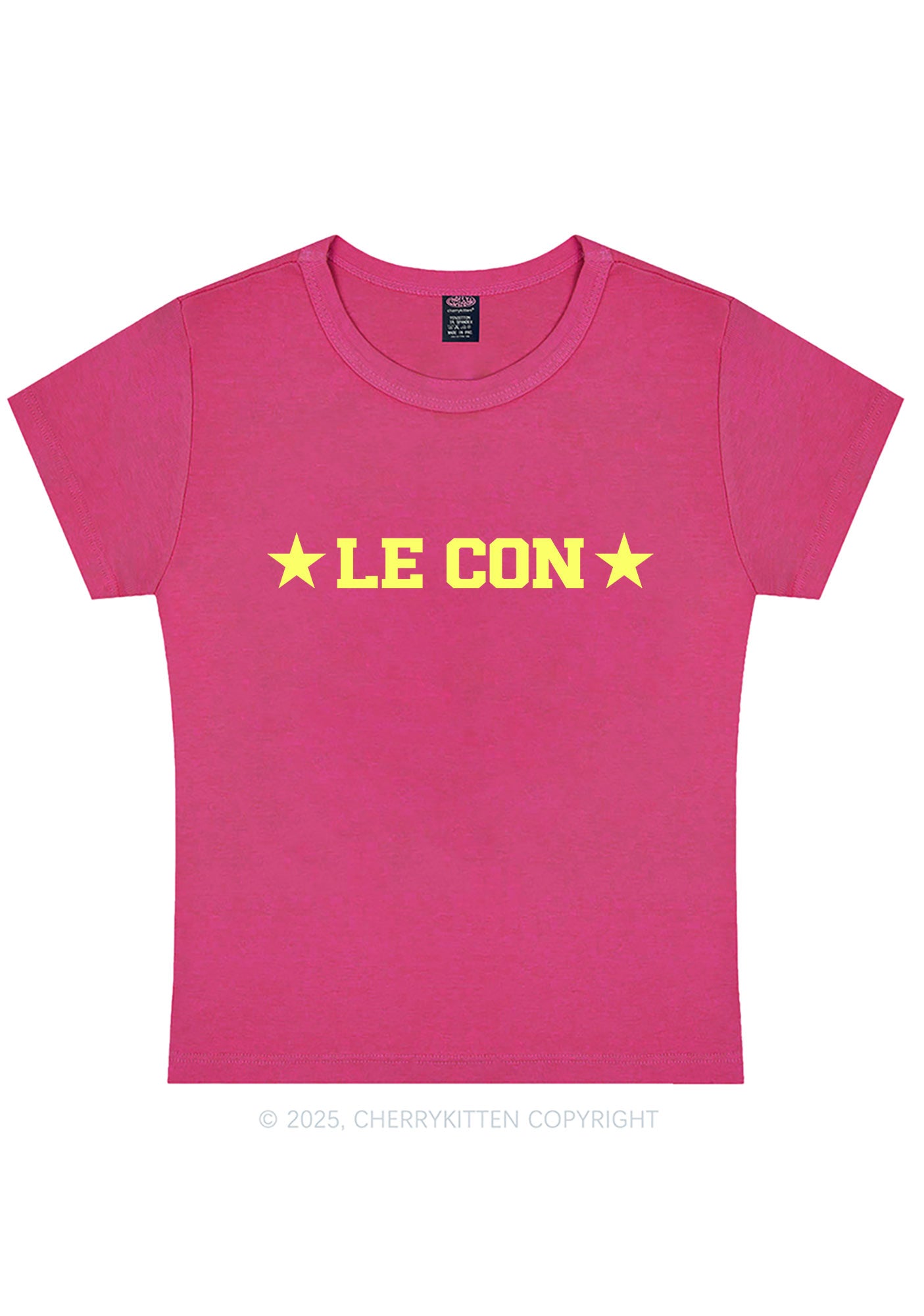Le Con Y2K Baby Tee Cherrykitten