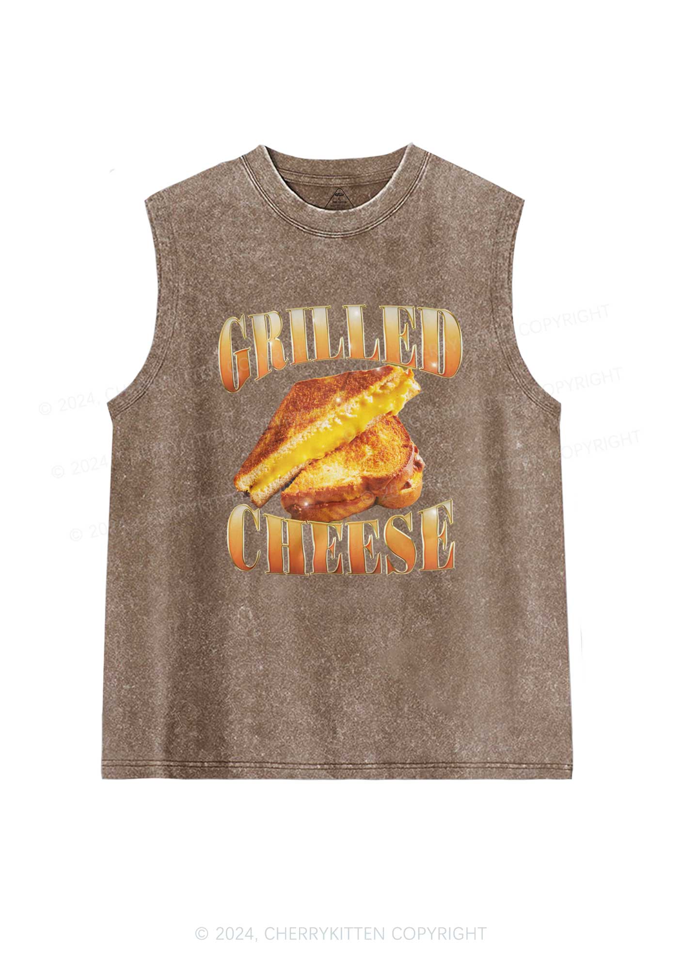 Grilled Cheese Y2K Washed Tank Cherrykitten
