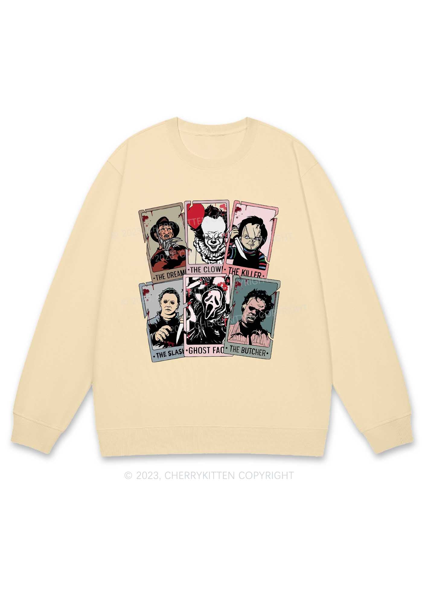 Horror Characters Photos Halloween Y2K Sweatshirt Cherrykitten