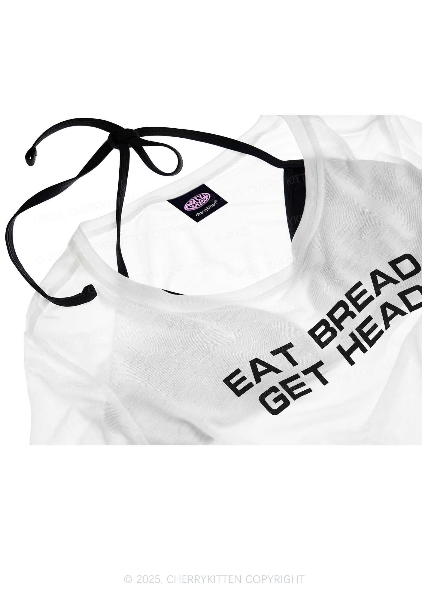 Eat Bread Get Head Y2K Sheer Boyfriend Tee Cherrykitten