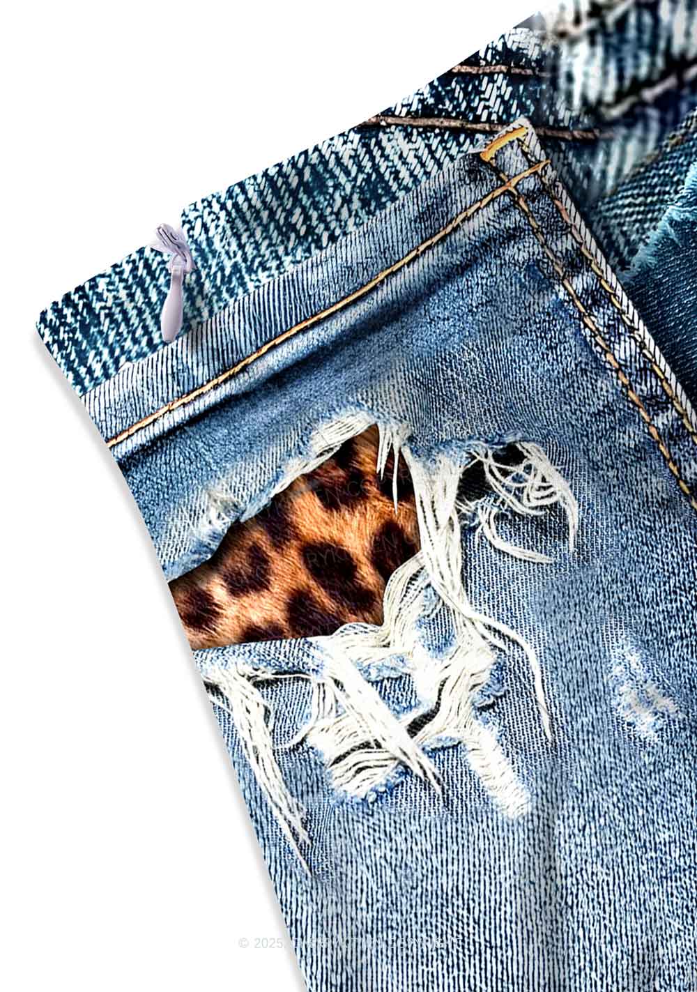 Denim Patchwork Y2K Print Mini Skirt Cherrykitten