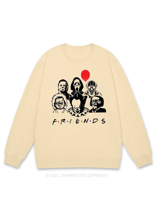 Horror Friends Halloween Y2K Sweatshirt Cherrykitten