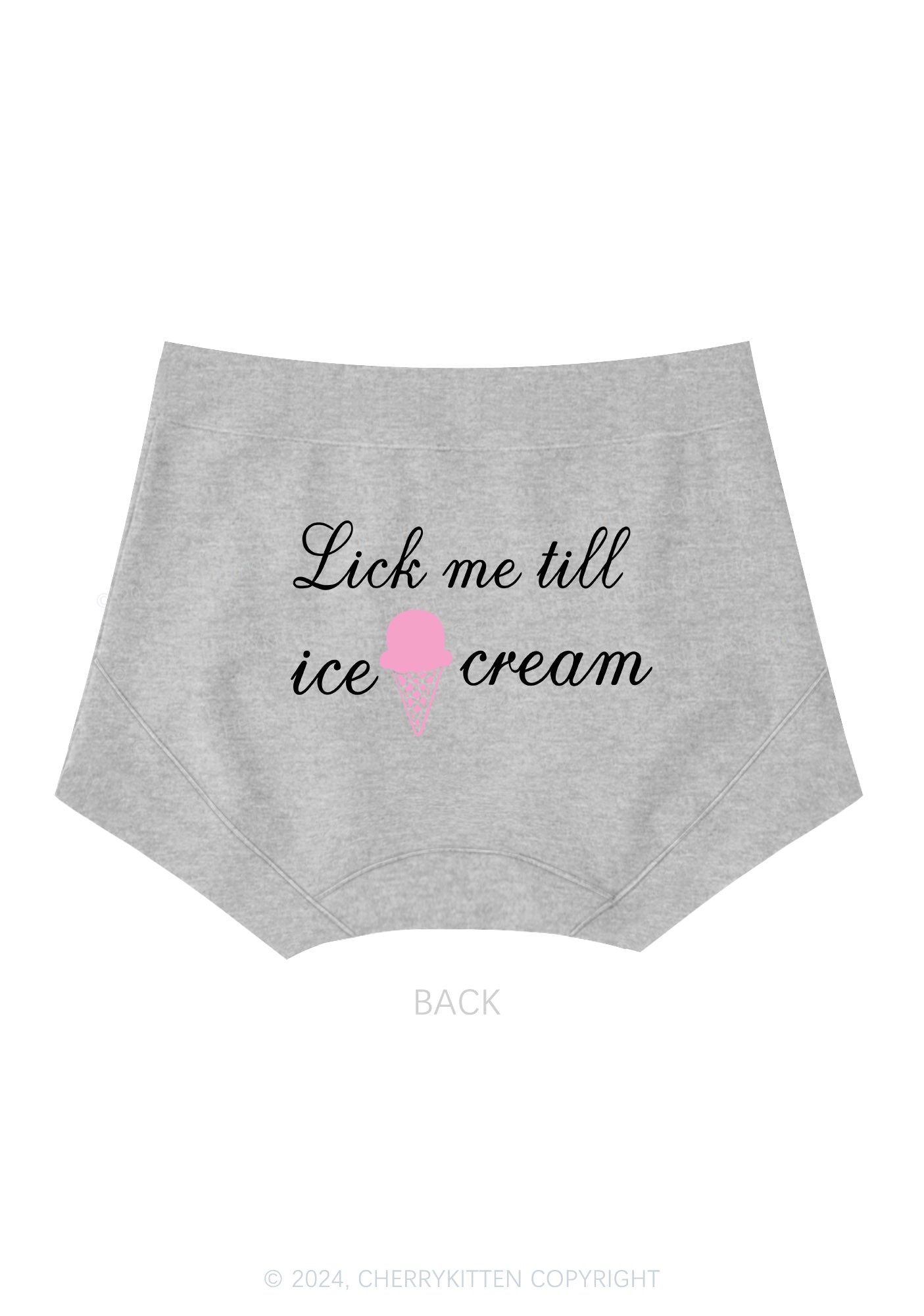 Lick Ice Cream Y2K Mid Rise Waist Boyshort Cherrykitten