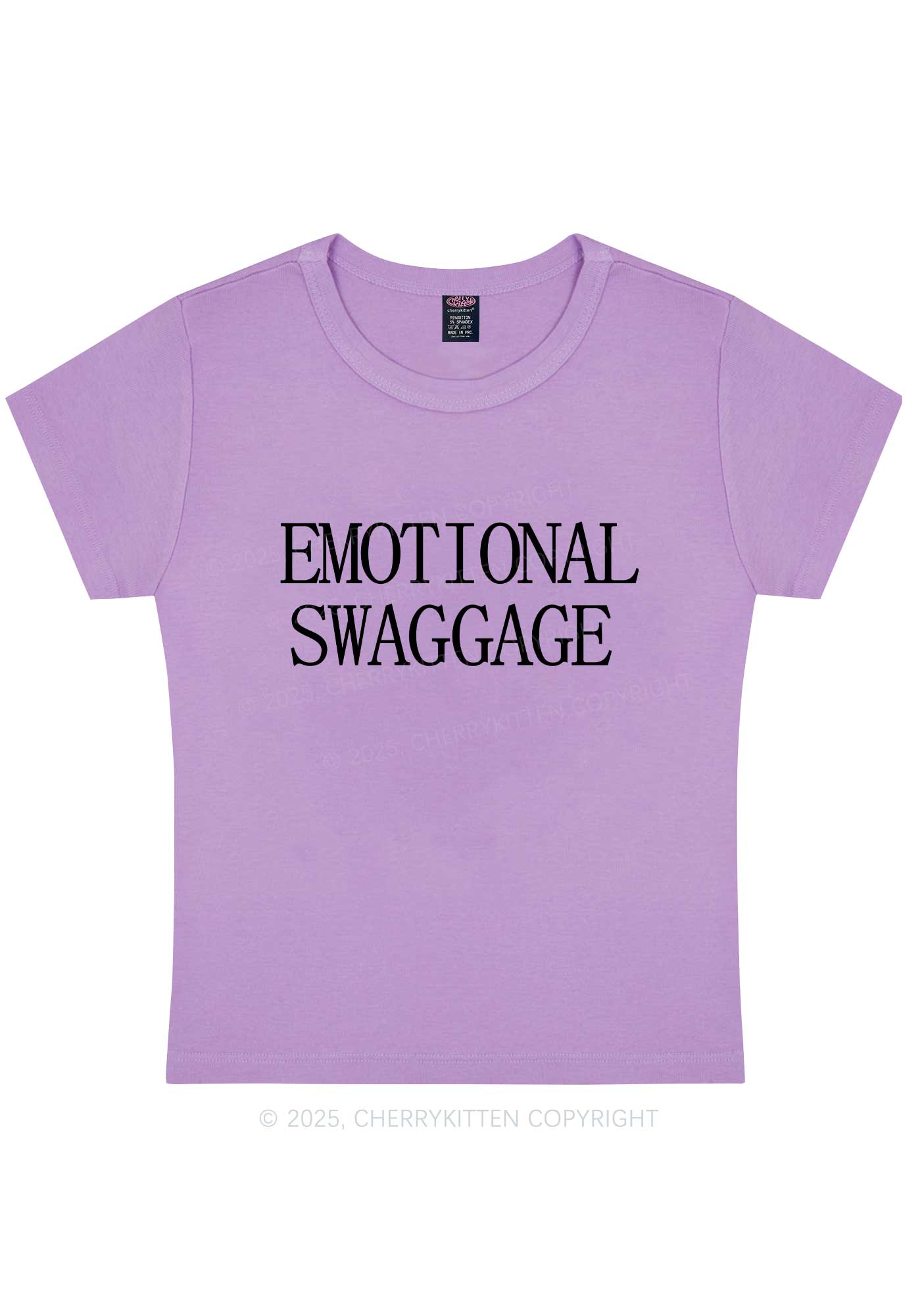 Emotional Swaggage Y2K Baby Tee Cherrykitten