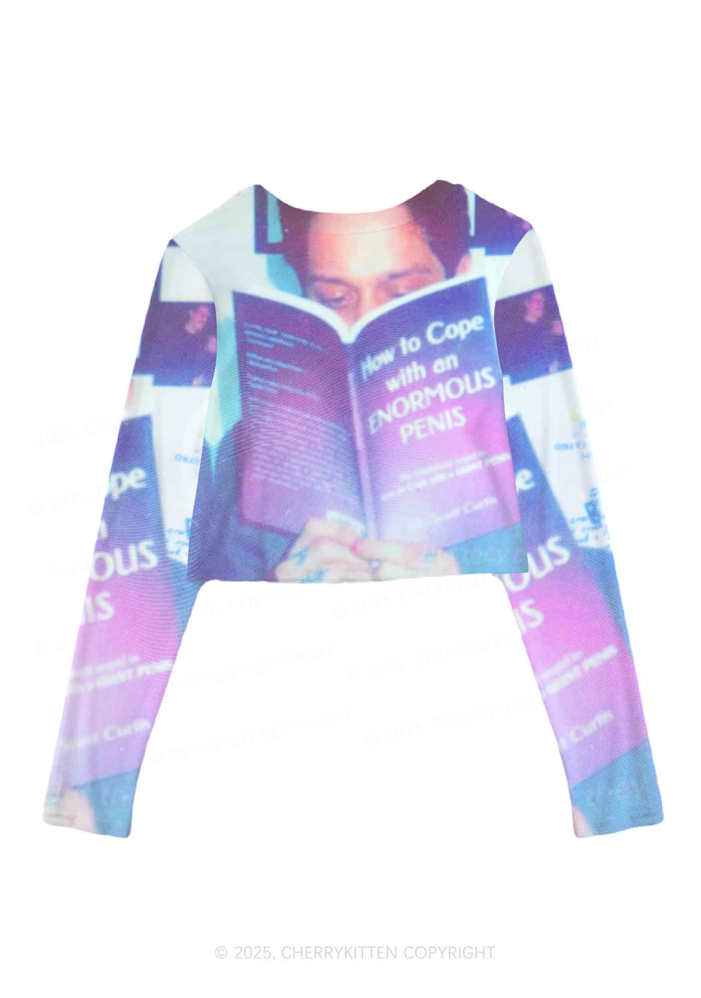 BDE Y2K Mesh Long Sleeve Crop Top Cherrykitten