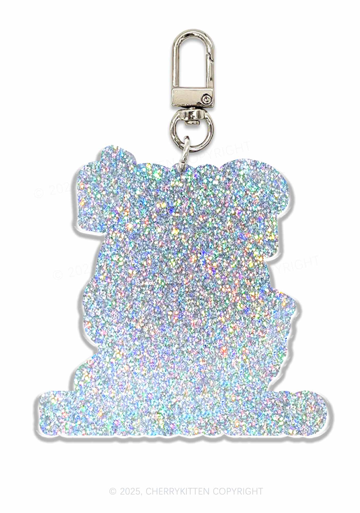 Bxxch Calm Yourself 1Pc Y2K Glitter Keychain Cherrykitten