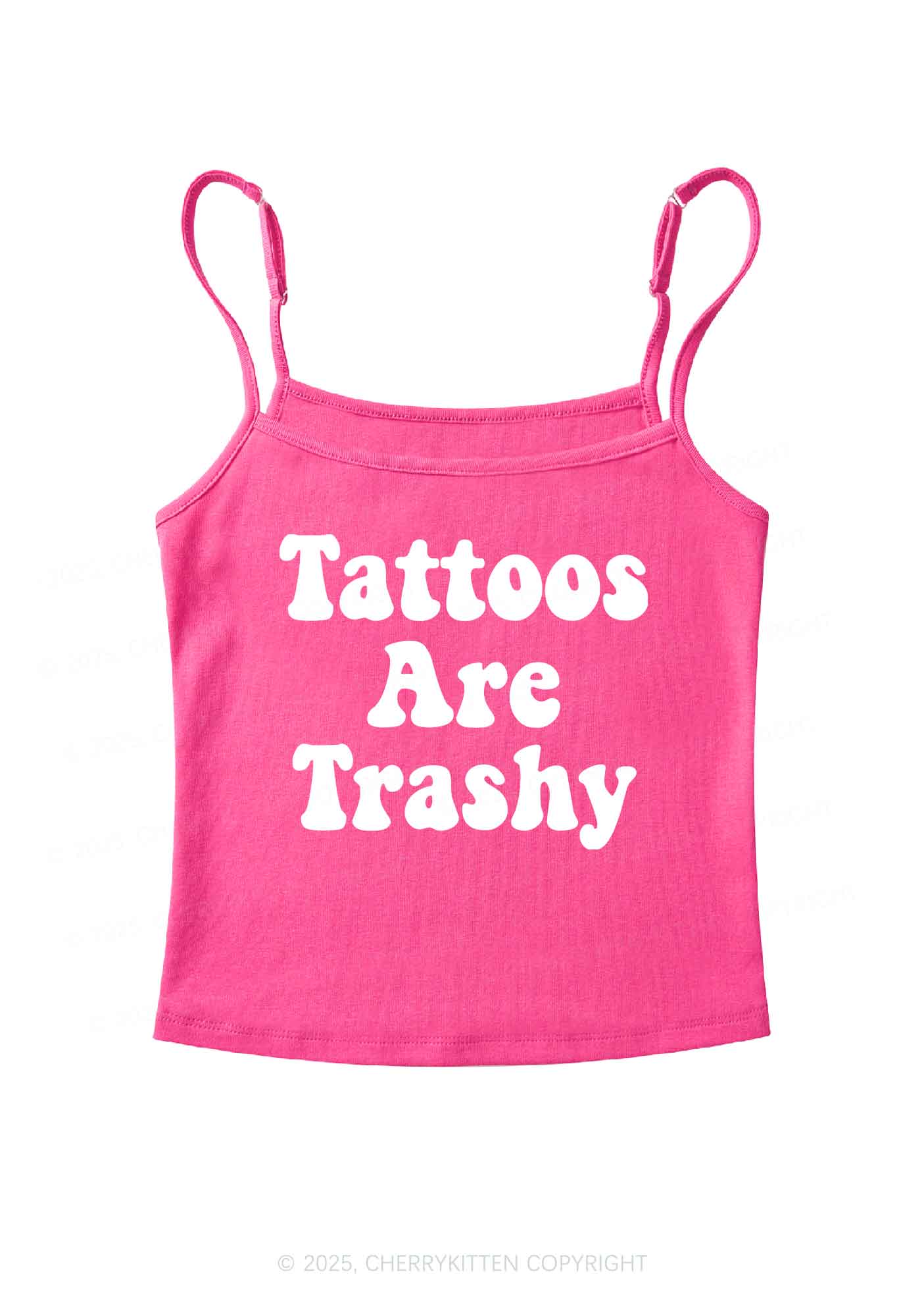 Tattoos Are Trashy Y2K Spaghetti Strap Cami Cherrykitten