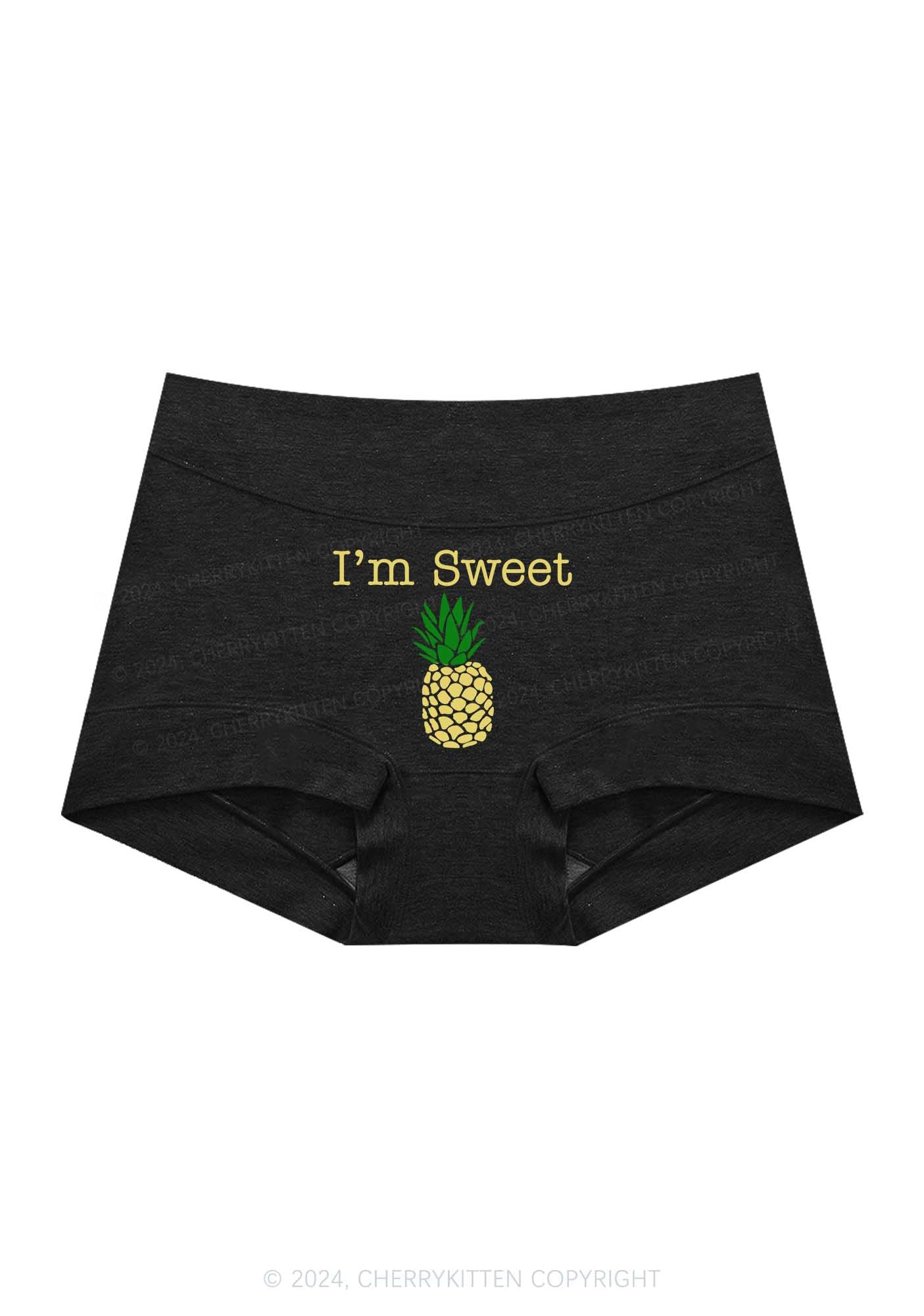 Sweet Pineapple Y2K Mid Rise Waist Boyshort Cherrykitten