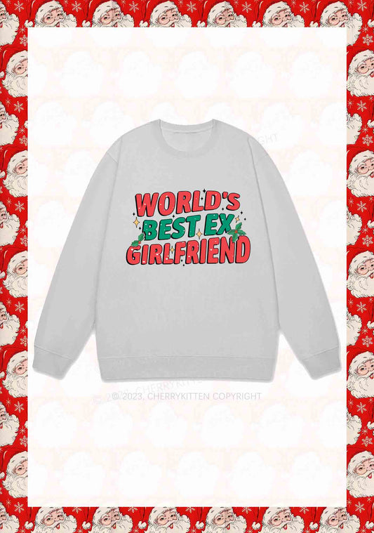 World's Best Ex Christmas Y2K Sweatshirt Cherrykitten