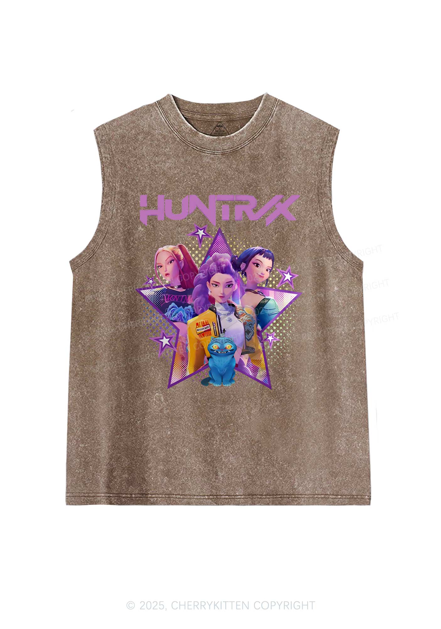 Kpop Stars Y2K Washed Muscle Tank Cherrykitten