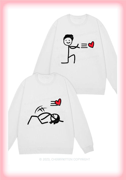 Reject Love Y2K Valentine's Day Sweatshirt Cherrykitten