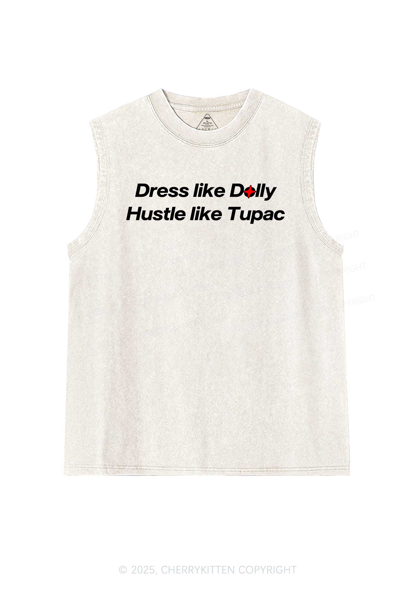 Dress Like Doll Y2K Washed Muscle Tank Cherrykitten