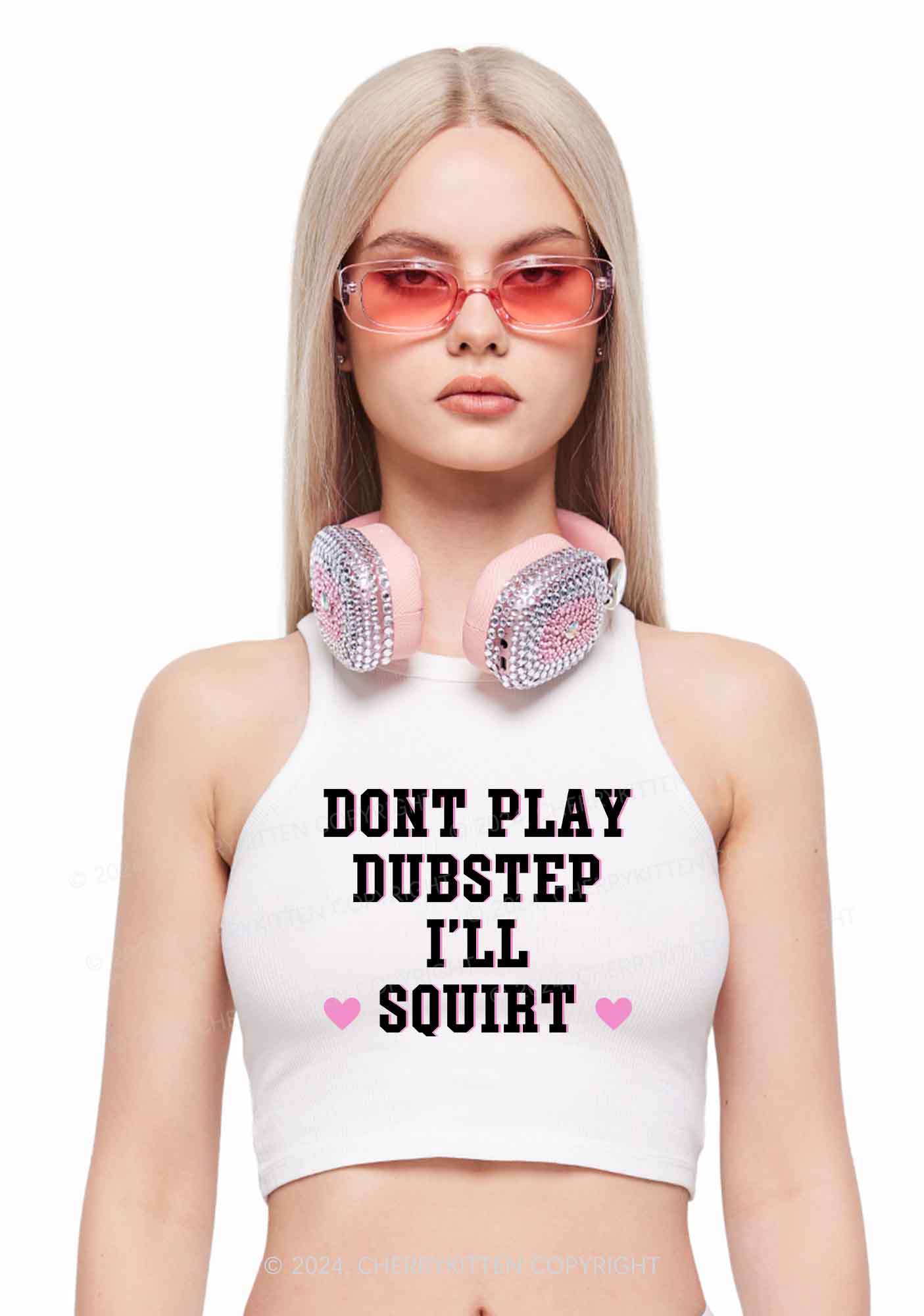 I'll Squirt Y2K Crop Tank Top Cherrykitten
