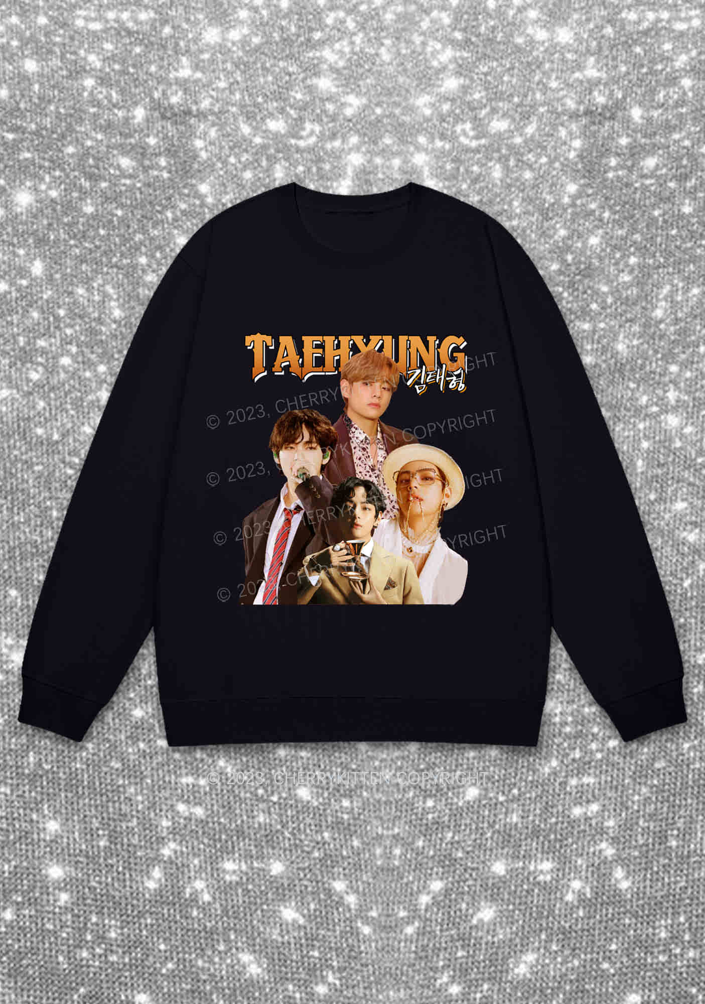 Korean Singer Taehyung Kpop Y2K Sweatshirt Cherrykitten