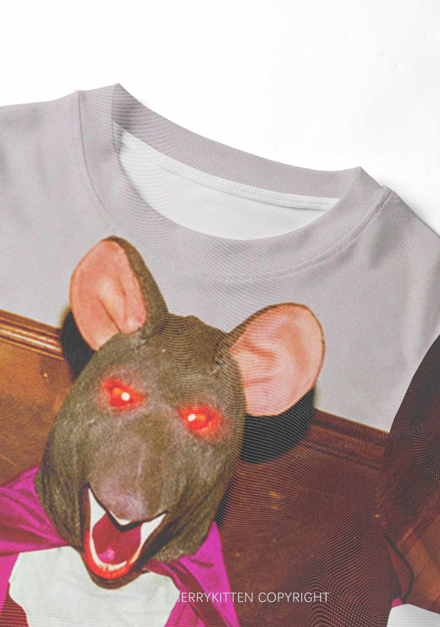 Caped Ratz Y2K Mesh Crop Top Cherrykitten