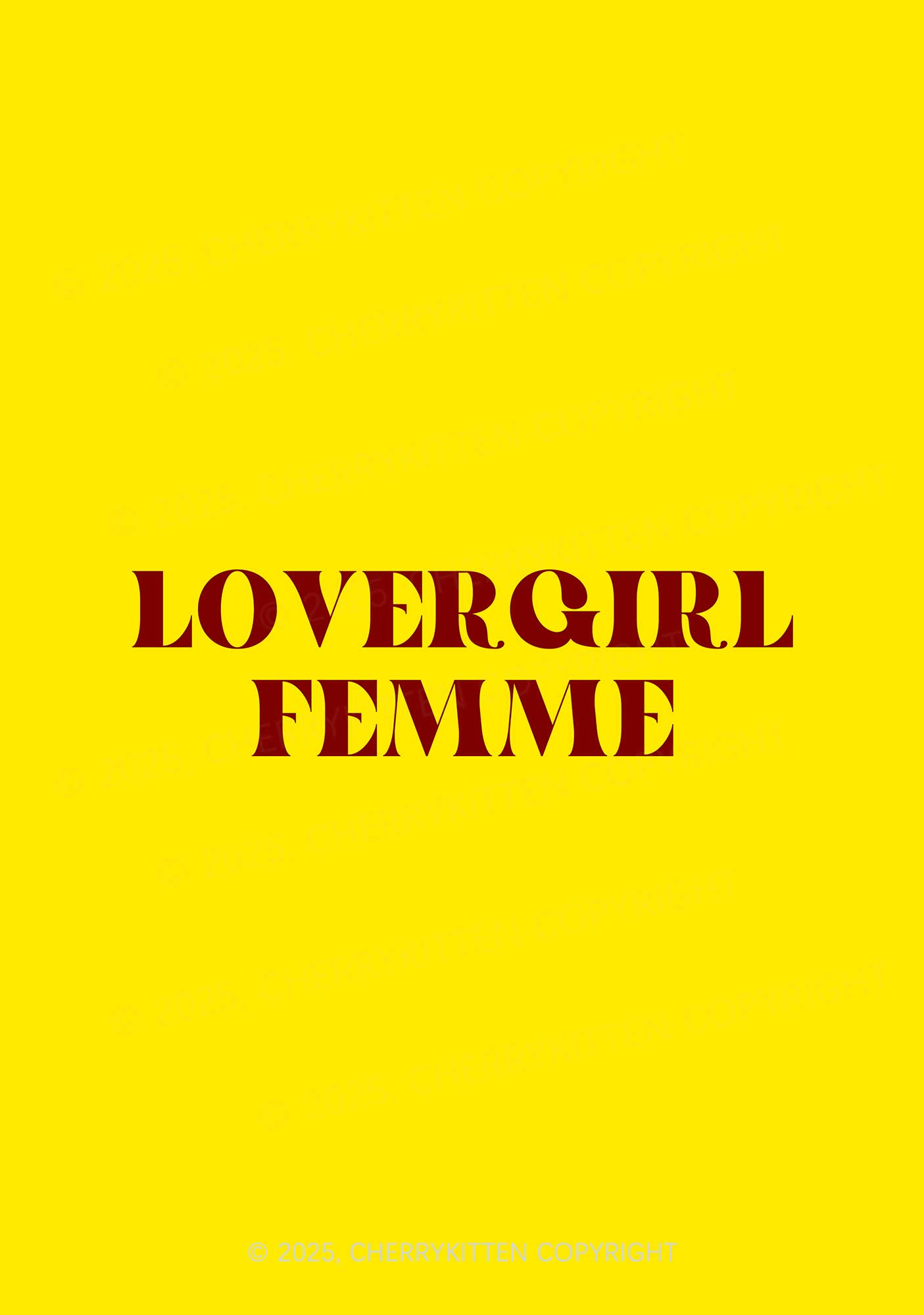 Lovergirl Femme Pride 1Pc Y2K Pin Badge Cherrykitten