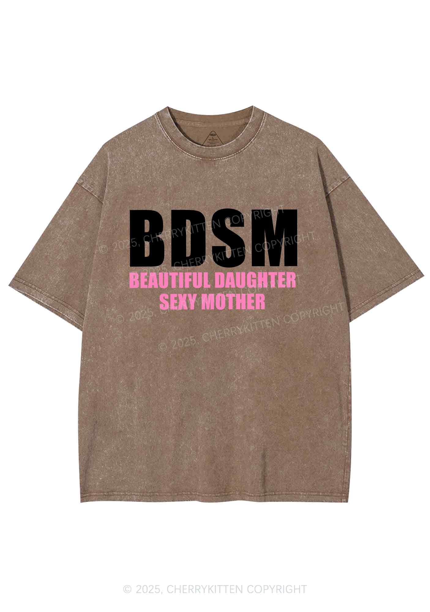 BDSM Daughter Mother Y2K Shirts Washed Tee Cherrykitten
