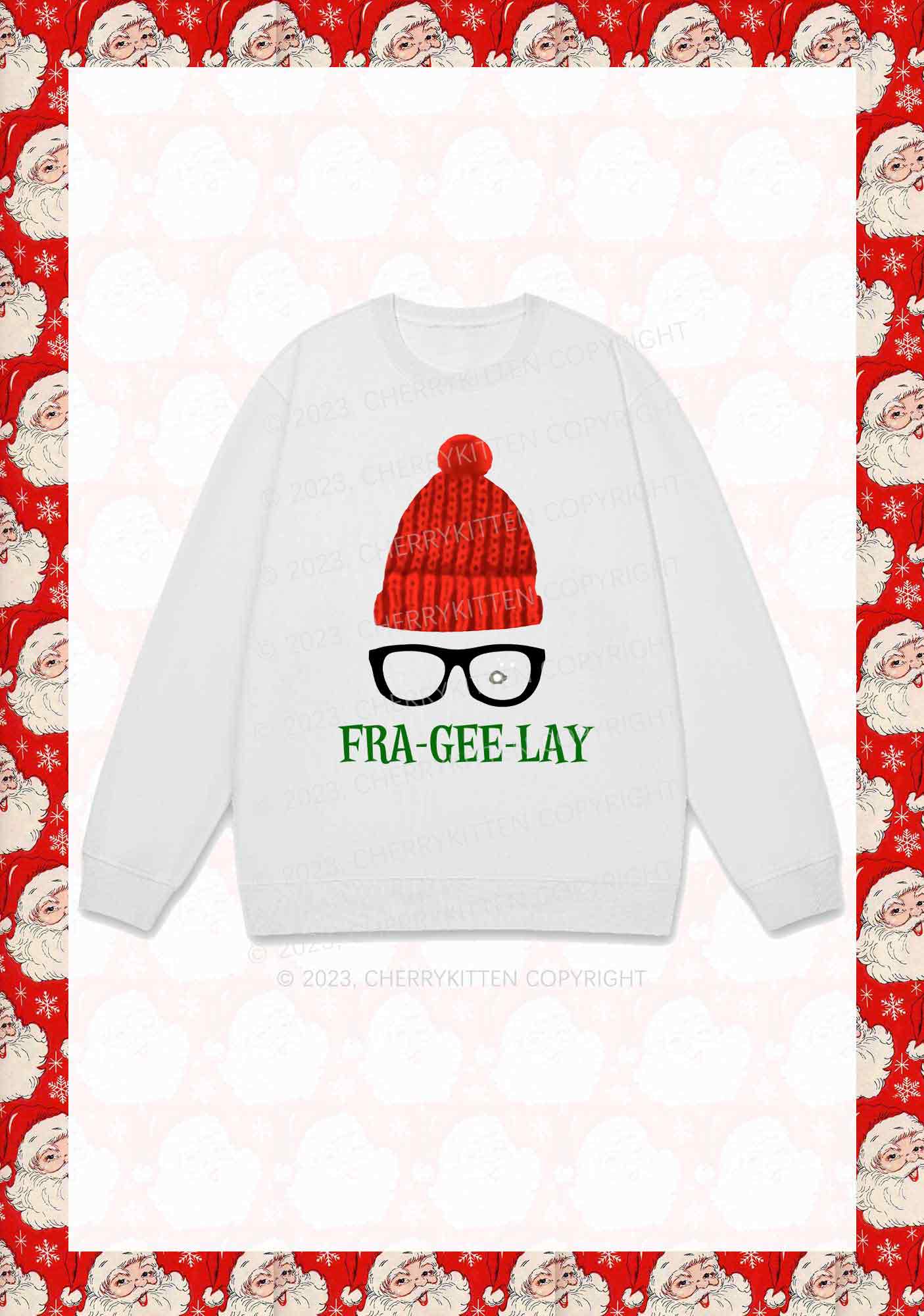 Glasses 5 Designs Christmas Y2K Sweatshirt Cherrykitten