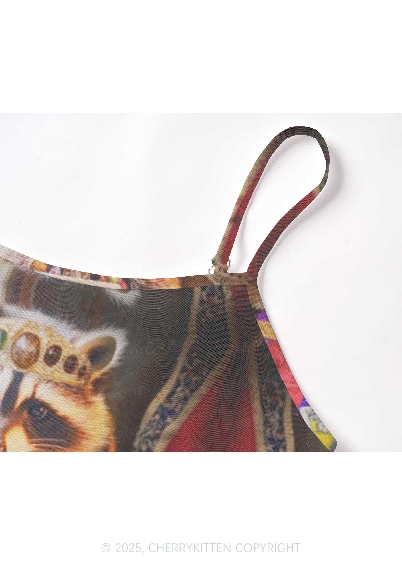 Tarot Raccoon Y2K Mesh Cami Tank Cherrykitten