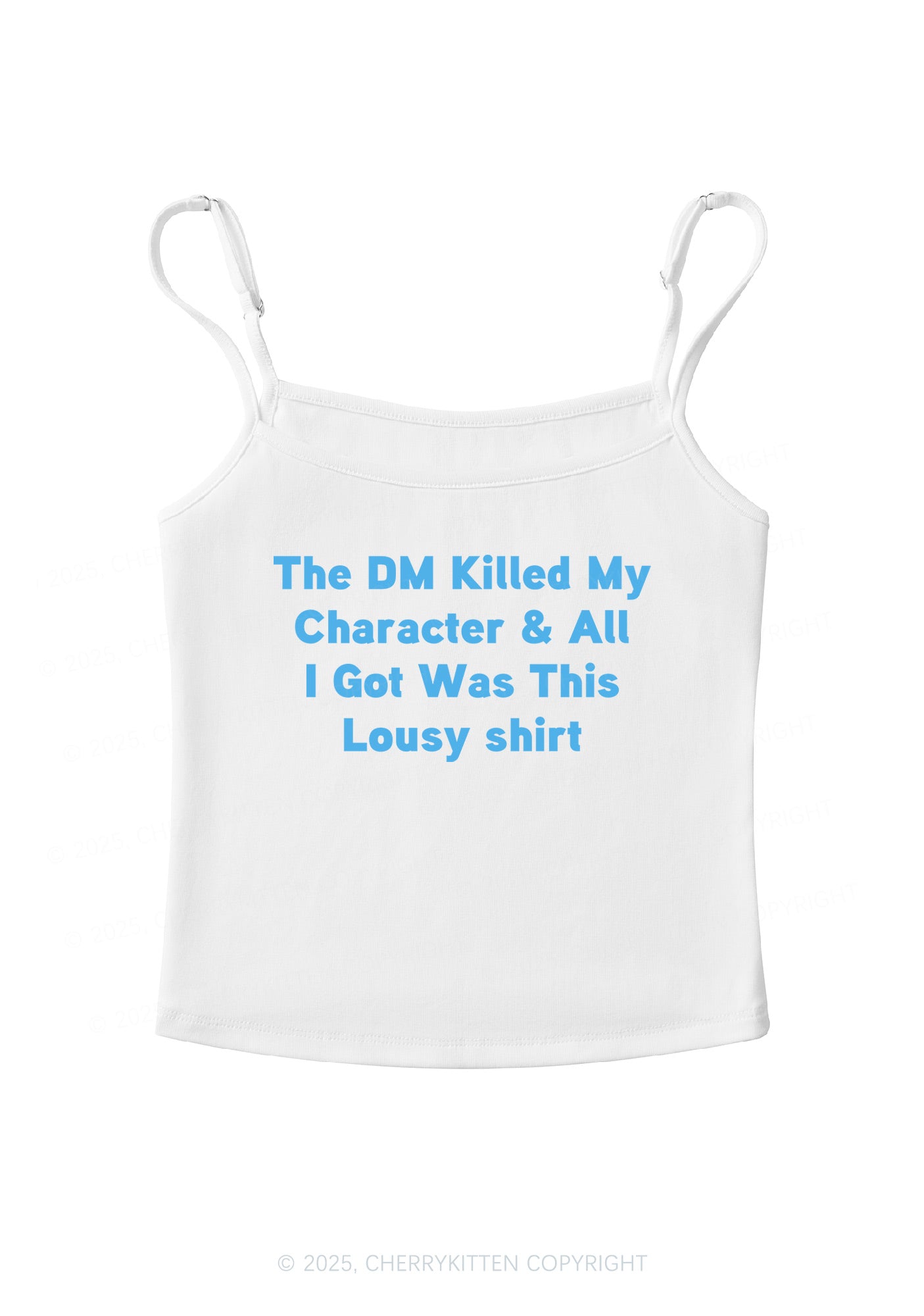 Killed Character I Got Lousy Y2K Spaghetti Strap Cami Cherrykitten