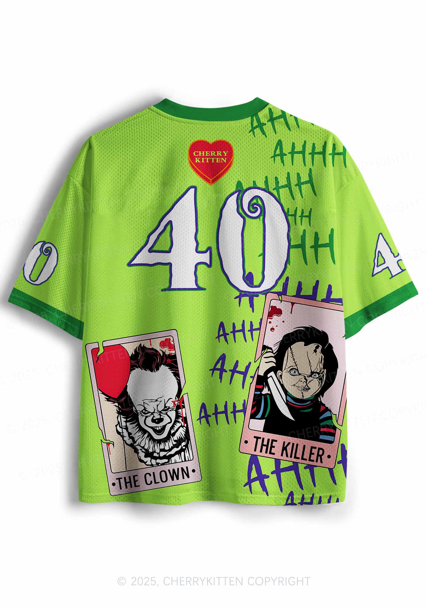 Custom Halloween Horror Card Y2K Sport Jersey Shirts Cherrykitten