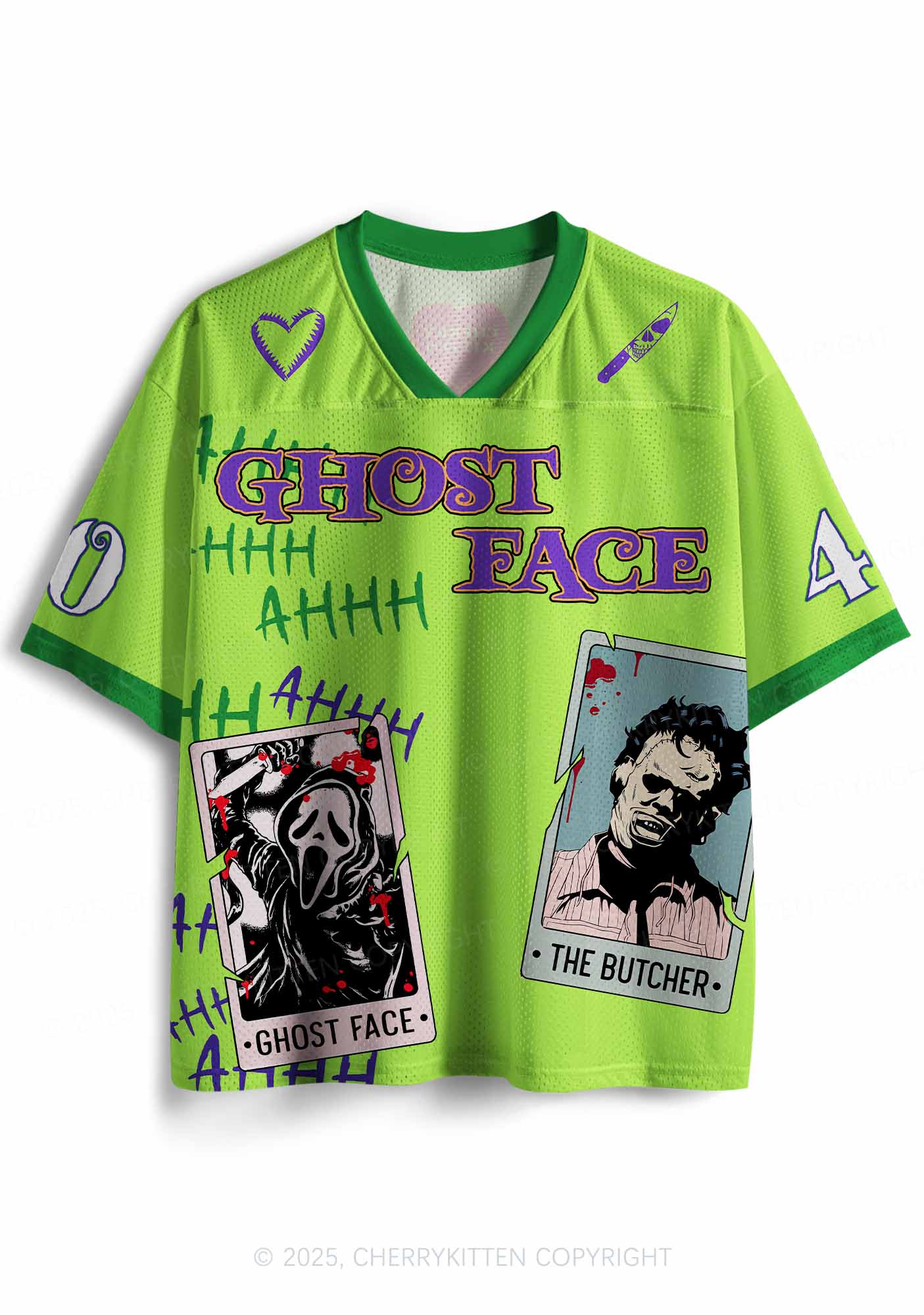 Custom Halloween Horror Card Y2K Sport Jersey Shirts Cherrykitten