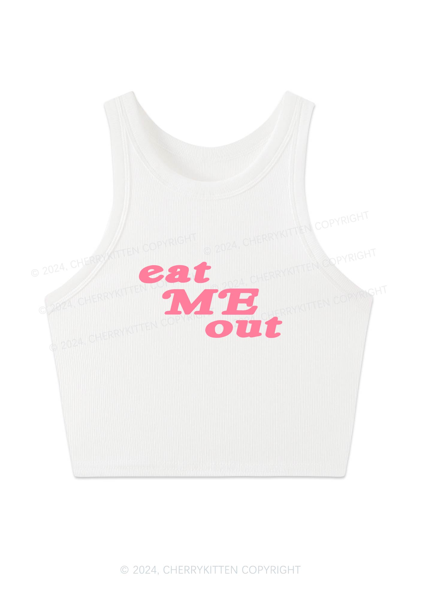 Eat Me Out Y2K Crop Tank Top Cherrykitten