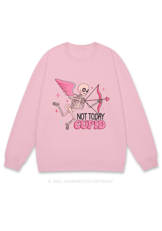 Not Today Cupid Halloween Y2K Sweatshirt Cherrykitten