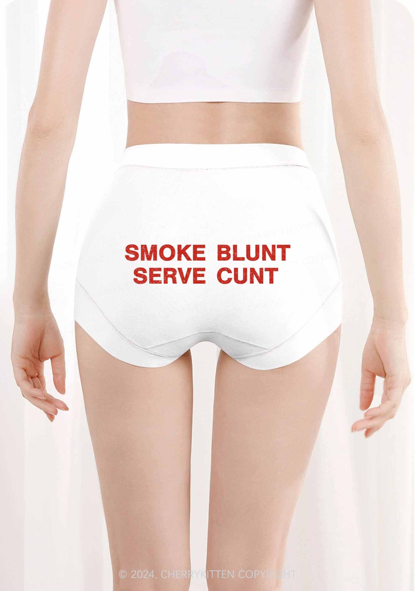 Smoke Blunt Y2K Mid Rise Waist Boyshort Cherrykitten