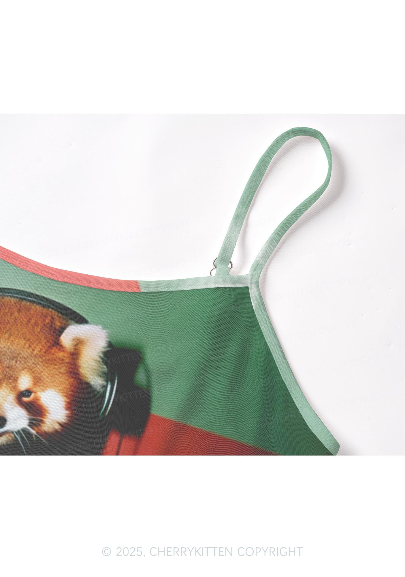 Red Panda Smoke Y2K Mesh Cami Tank Cherrykitten