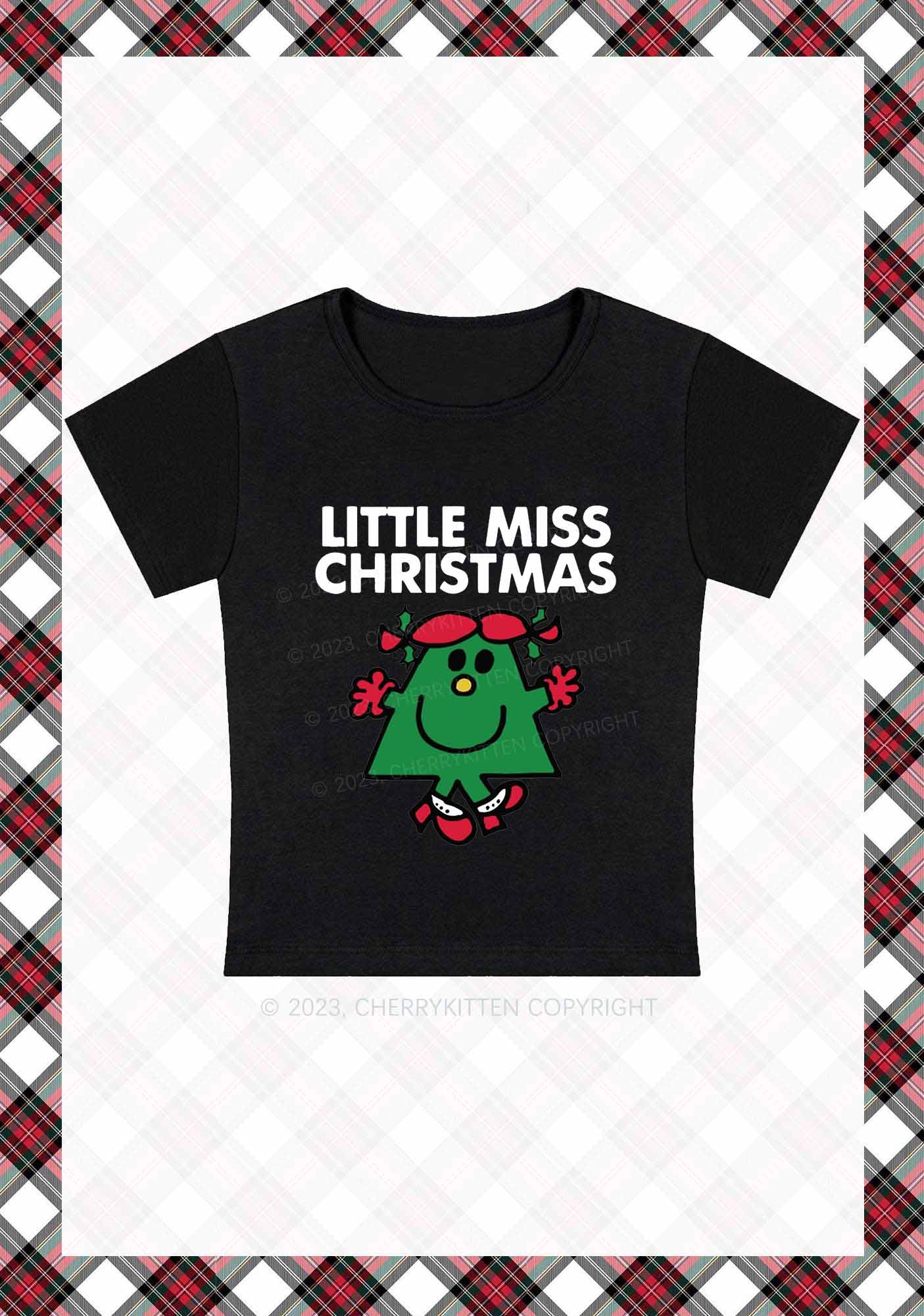 Little Miss Christmas Baby Tee Cherrykitten